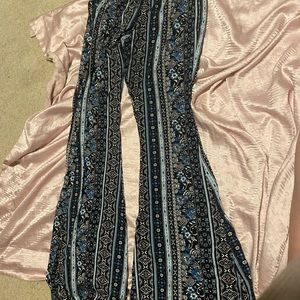 bohemian flared leggings